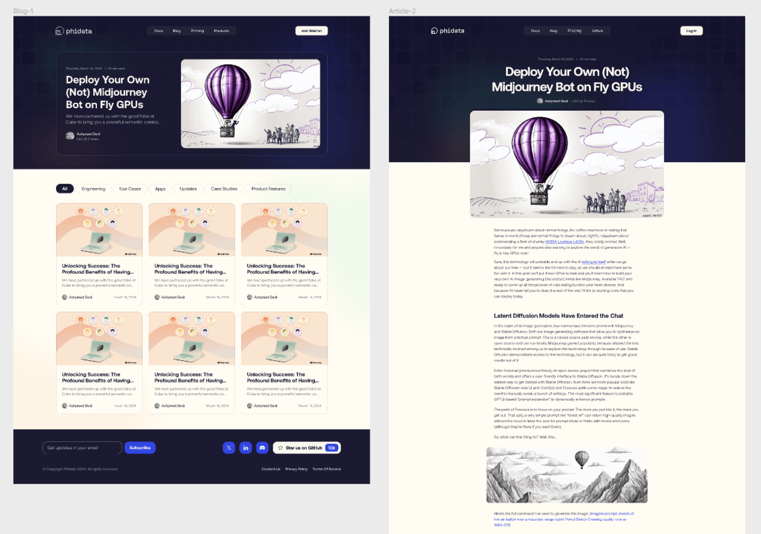 Phidata block-based design