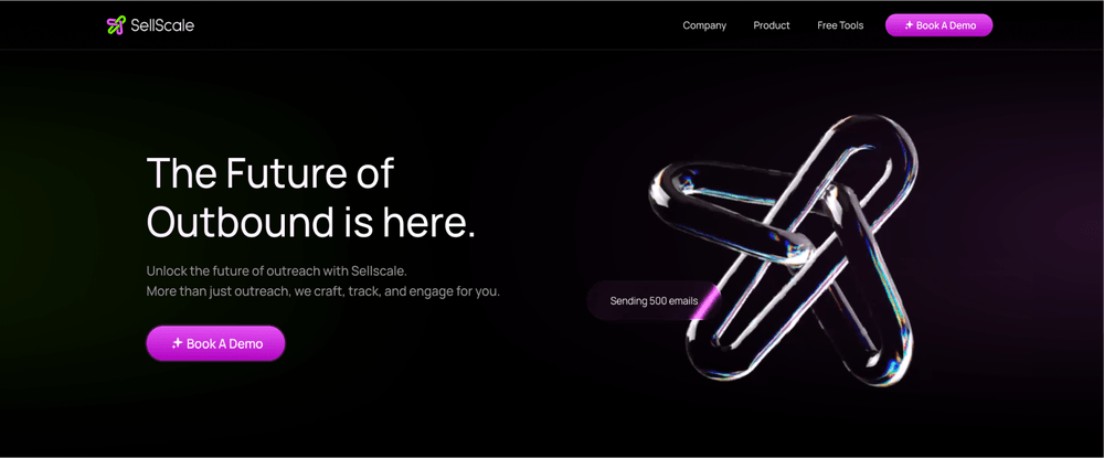 SellScale landing page
