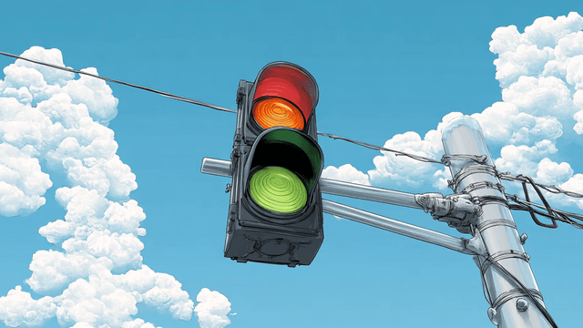 Illustration of traffic lights